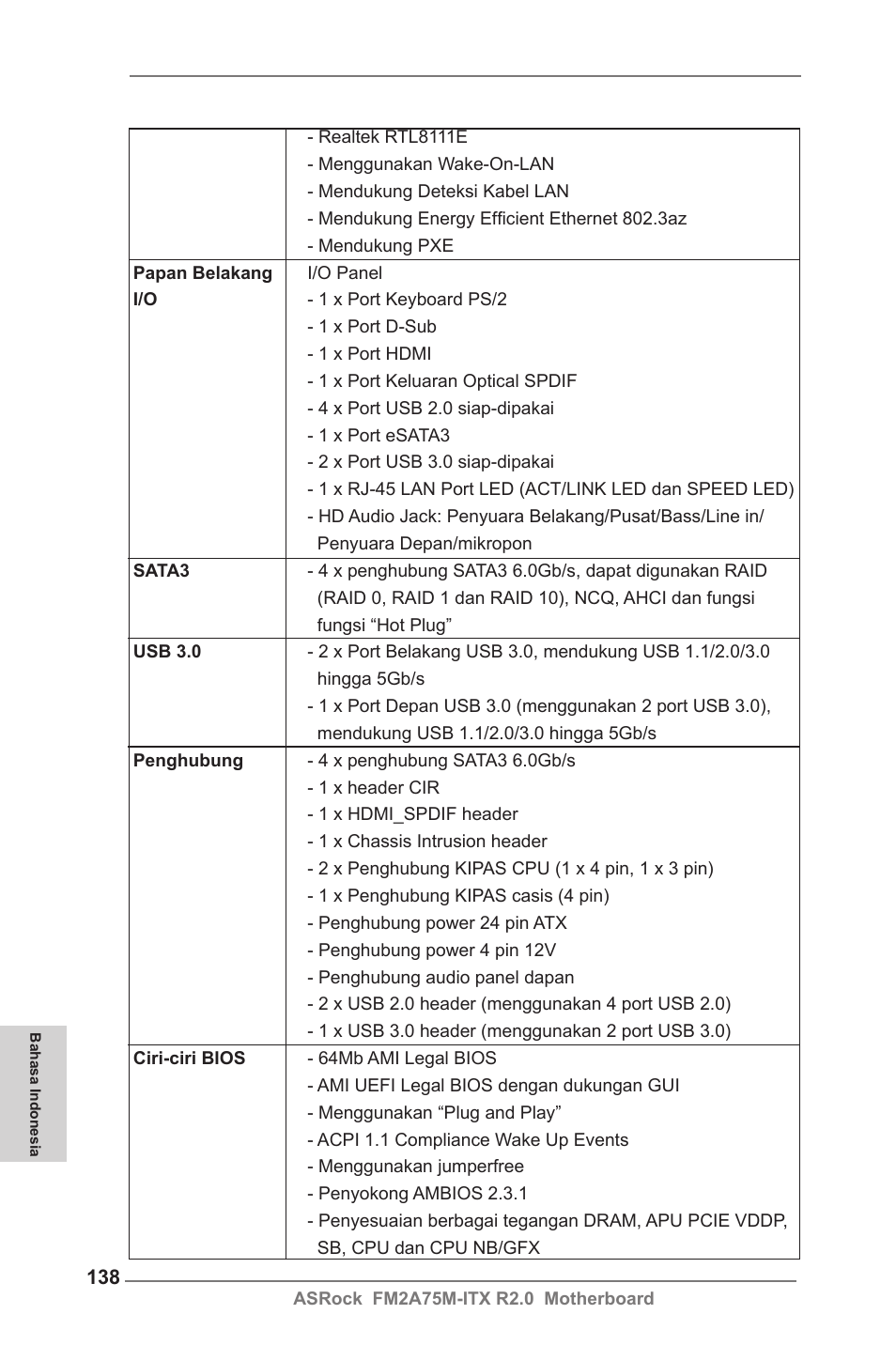 ASRock FM2A75M-ITX R2.0 User Manual | Page 138 / 146