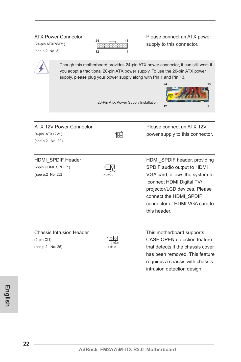 English | ASRock FM2A75M-ITX R2.0 User Manual | Page 22 / 146