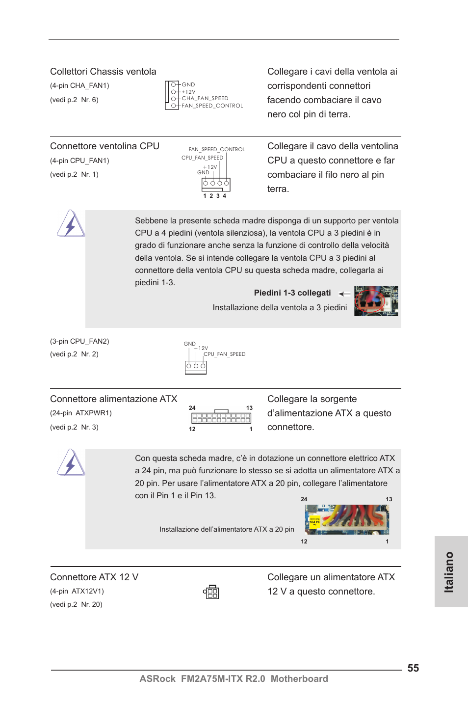 Italiano | ASRock FM2A75M-ITX R2.0 User Manual | Page 55 / 146