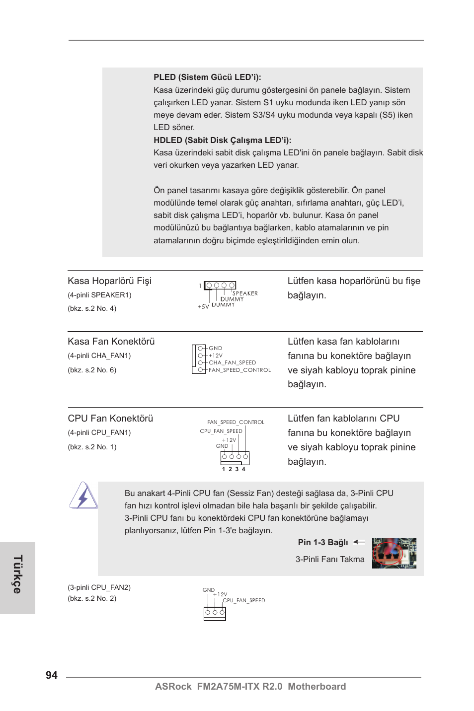 Türkçe | ASRock FM2A75M-ITX R2.0 User Manual | Page 94 / 146