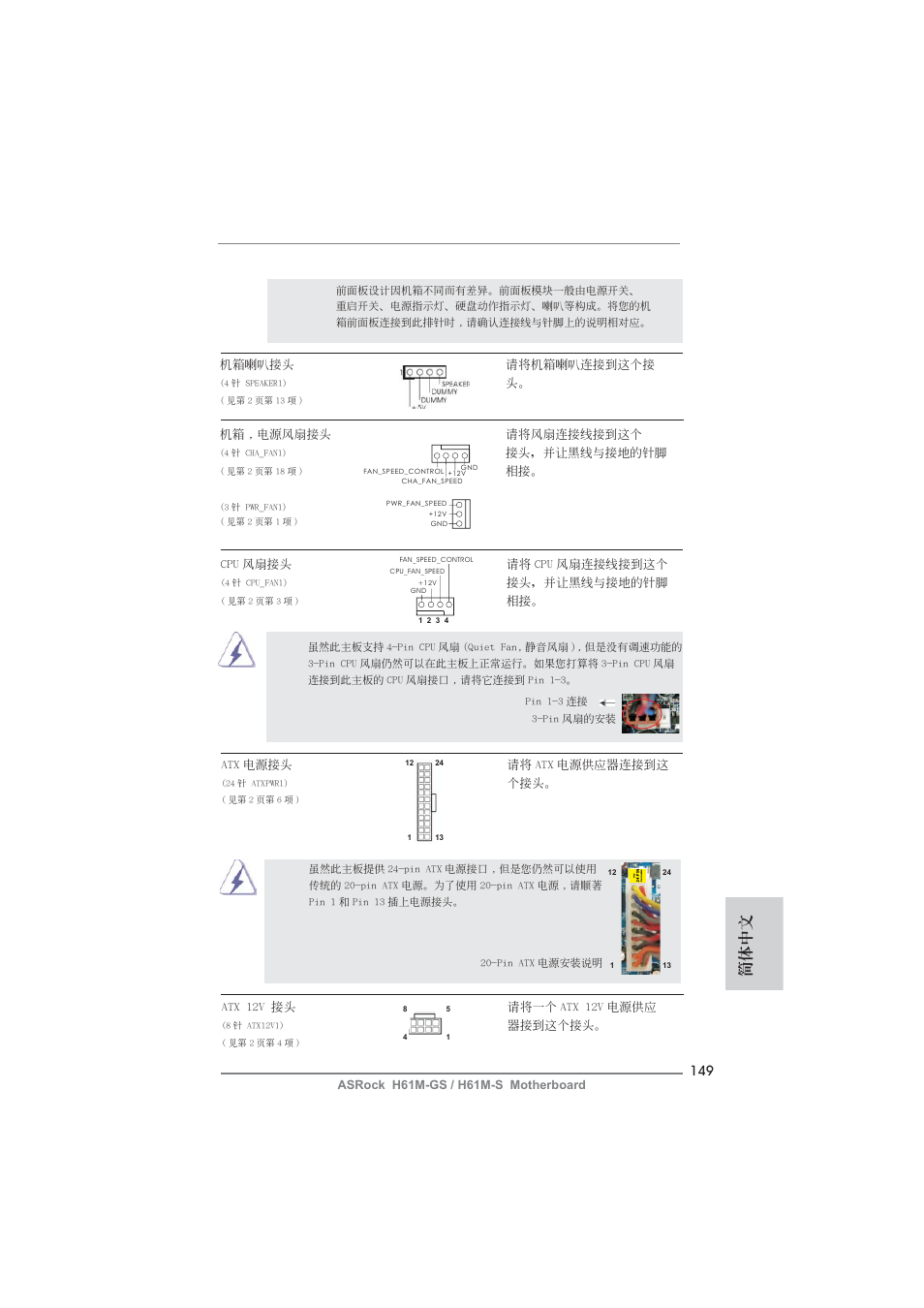 簡體中文 | ASRock H61M-S User Manual | Page 149 / 162