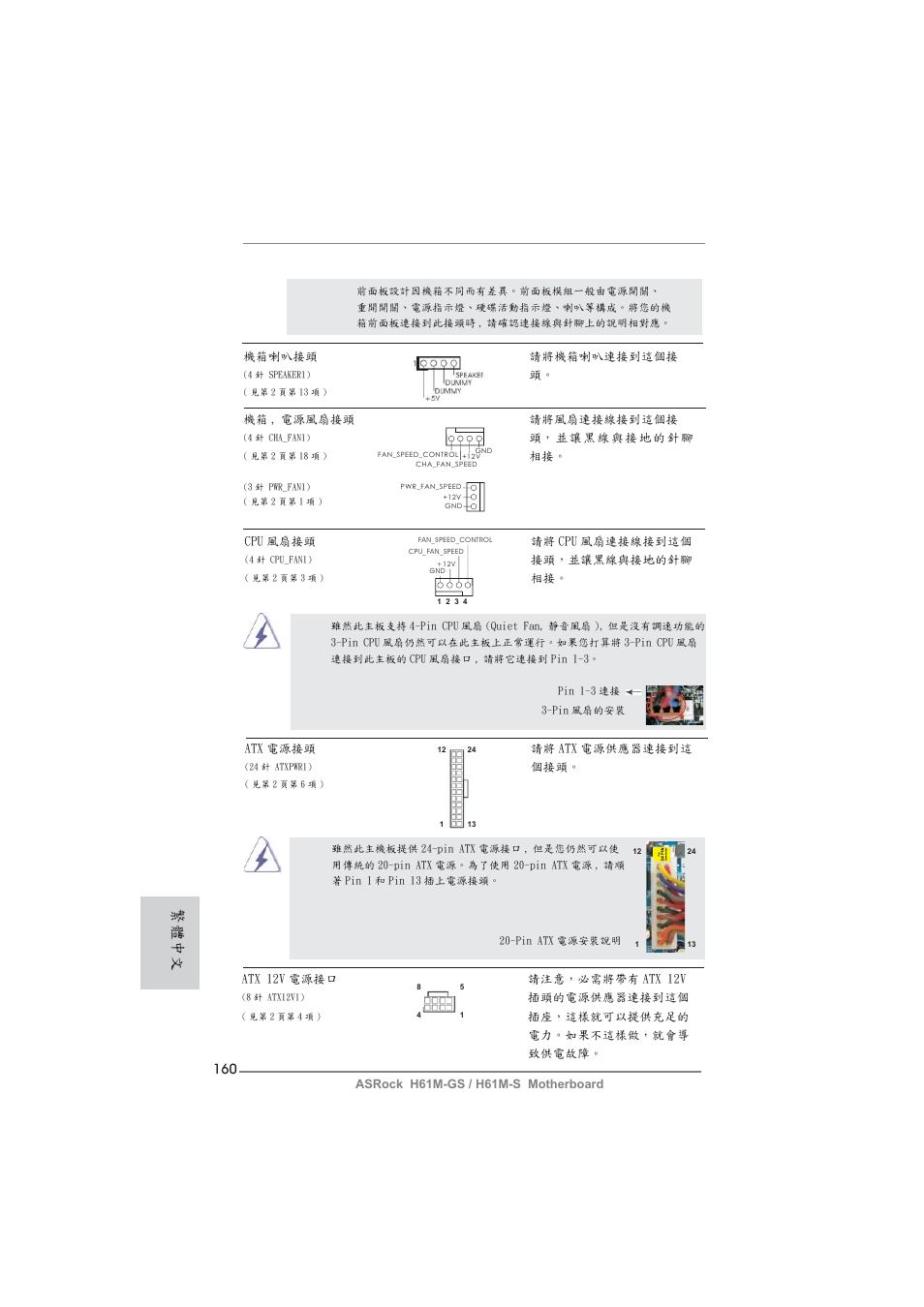 繁體中文 | ASRock H61M-S User Manual | Page 160 / 162