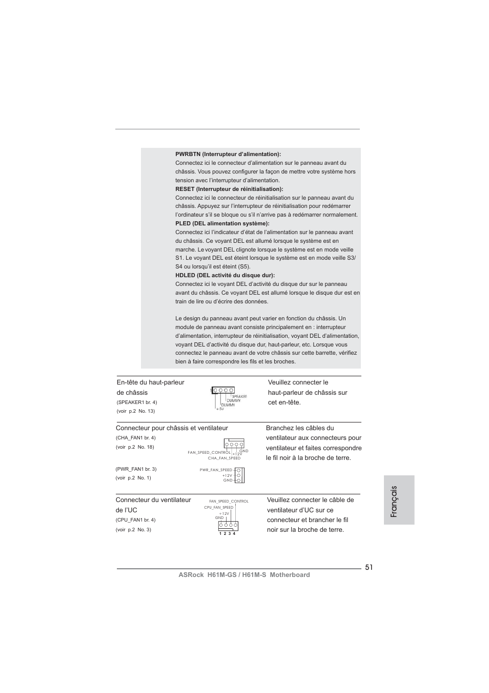 Français | ASRock H61M-S User Manual | Page 51 / 162