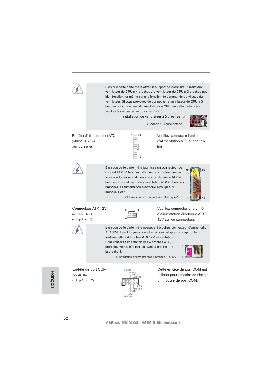 Français | ASRock H61M-S User Manual | Page 52 / 162