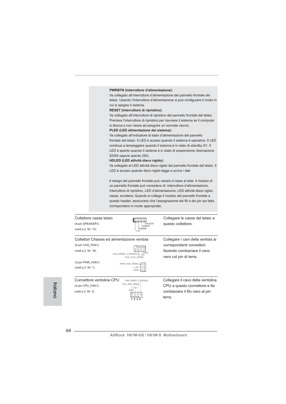 Italiano | ASRock H61M-S User Manual | Page 64 / 162