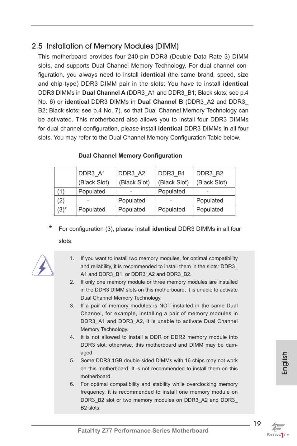 ASRock Fatal1ty Z77 Performance User Manual | Page 19 / 219
