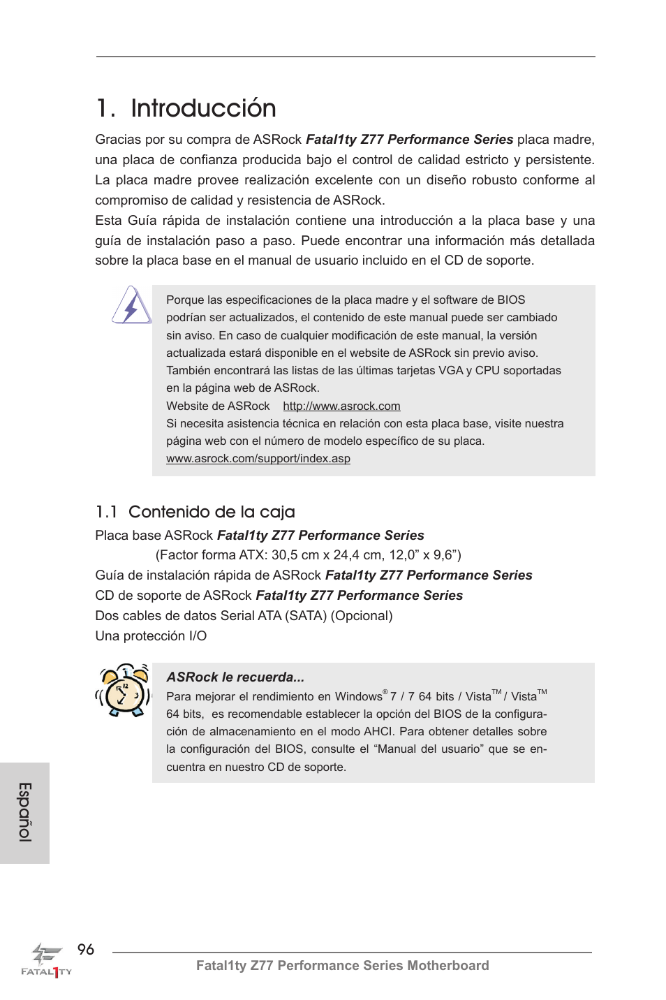 ASRock Fatal1ty Z77 Performance User Manual | Page 96 / 219