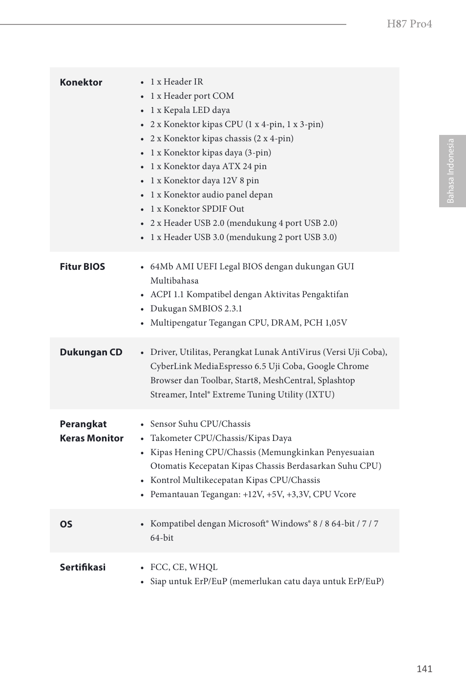 H 8 7 pro4 | ASRock H87 Pro4 User Manual | Page 143 / 150