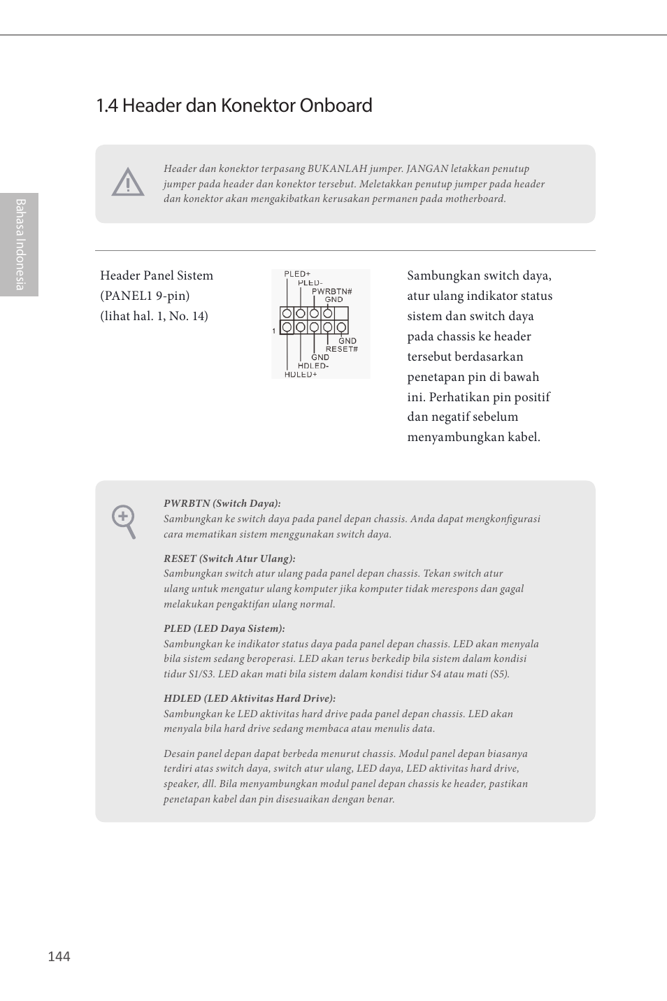 4 header dan konektor onboard | ASRock H87 Pro4 User Manual | Page 146 / 150