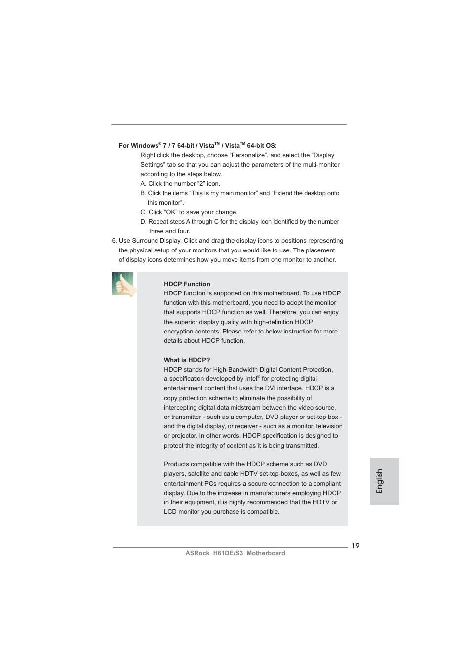 English | ASRock H61DE__S3 User Manual | Page 19 / 164