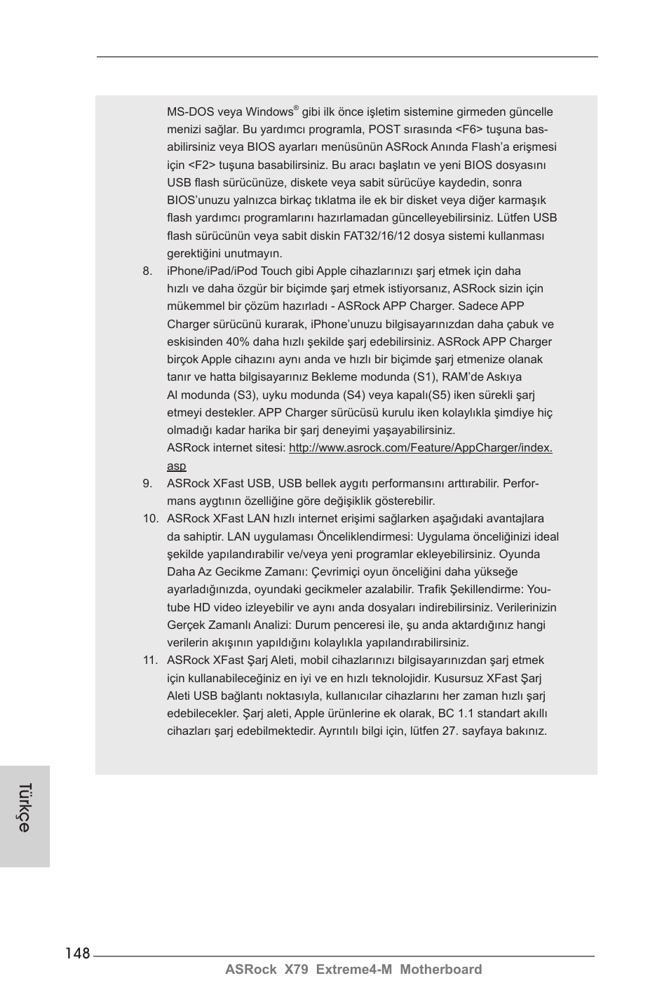 Türkçe | ASRock X79 Extreme4-M User Manual | Page 148 / 229