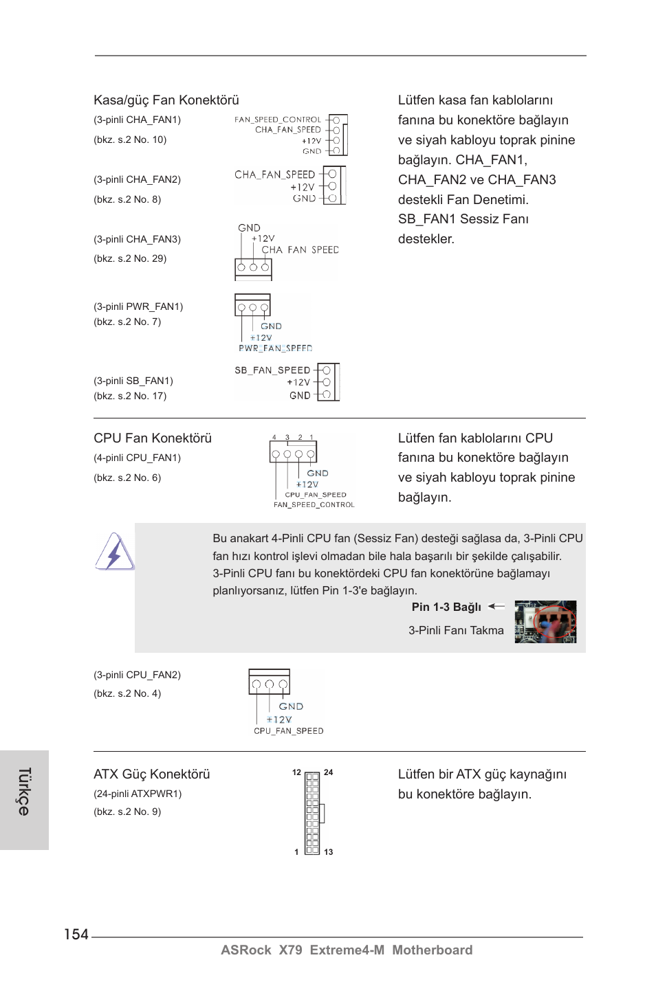 Türkçe | ASRock X79 Extreme4-M User Manual | Page 154 / 229