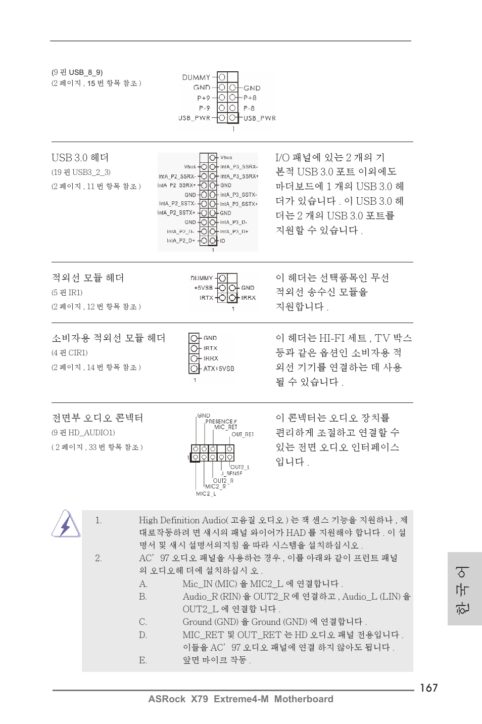 한 국 어 | ASRock X79 Extreme4-M User Manual | Page 167 / 229