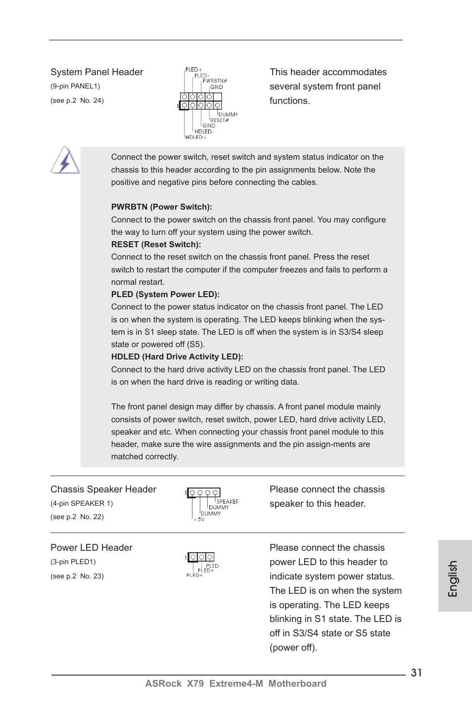 English | ASRock X79 Extreme4-M User Manual | Page 31 / 229
