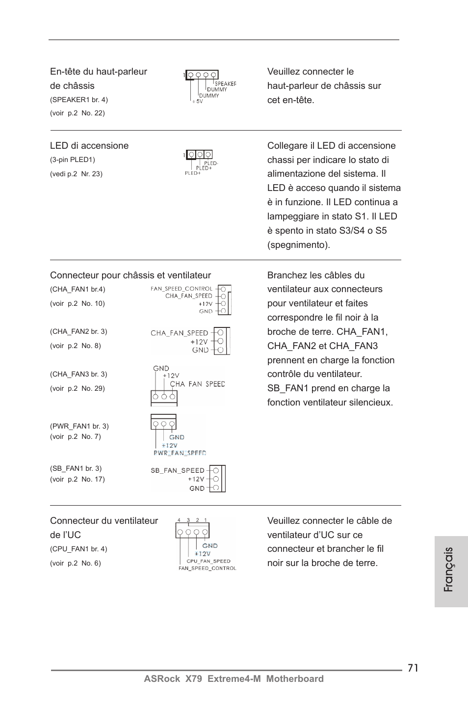 Français | ASRock X79 Extreme4-M User Manual | Page 71 / 229