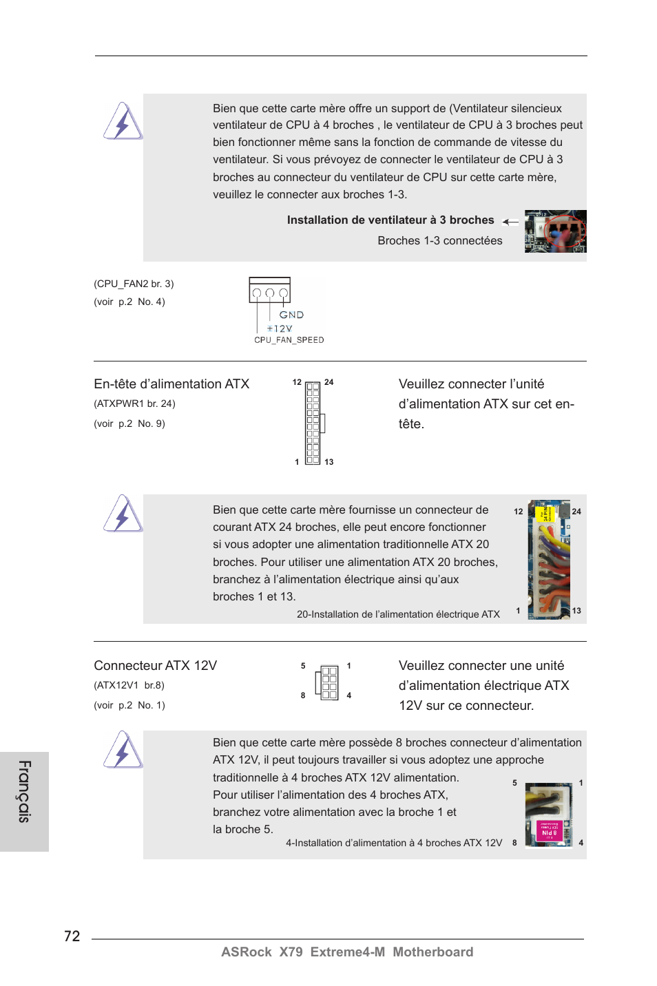 Français | ASRock X79 Extreme4-M User Manual | Page 72 / 229
