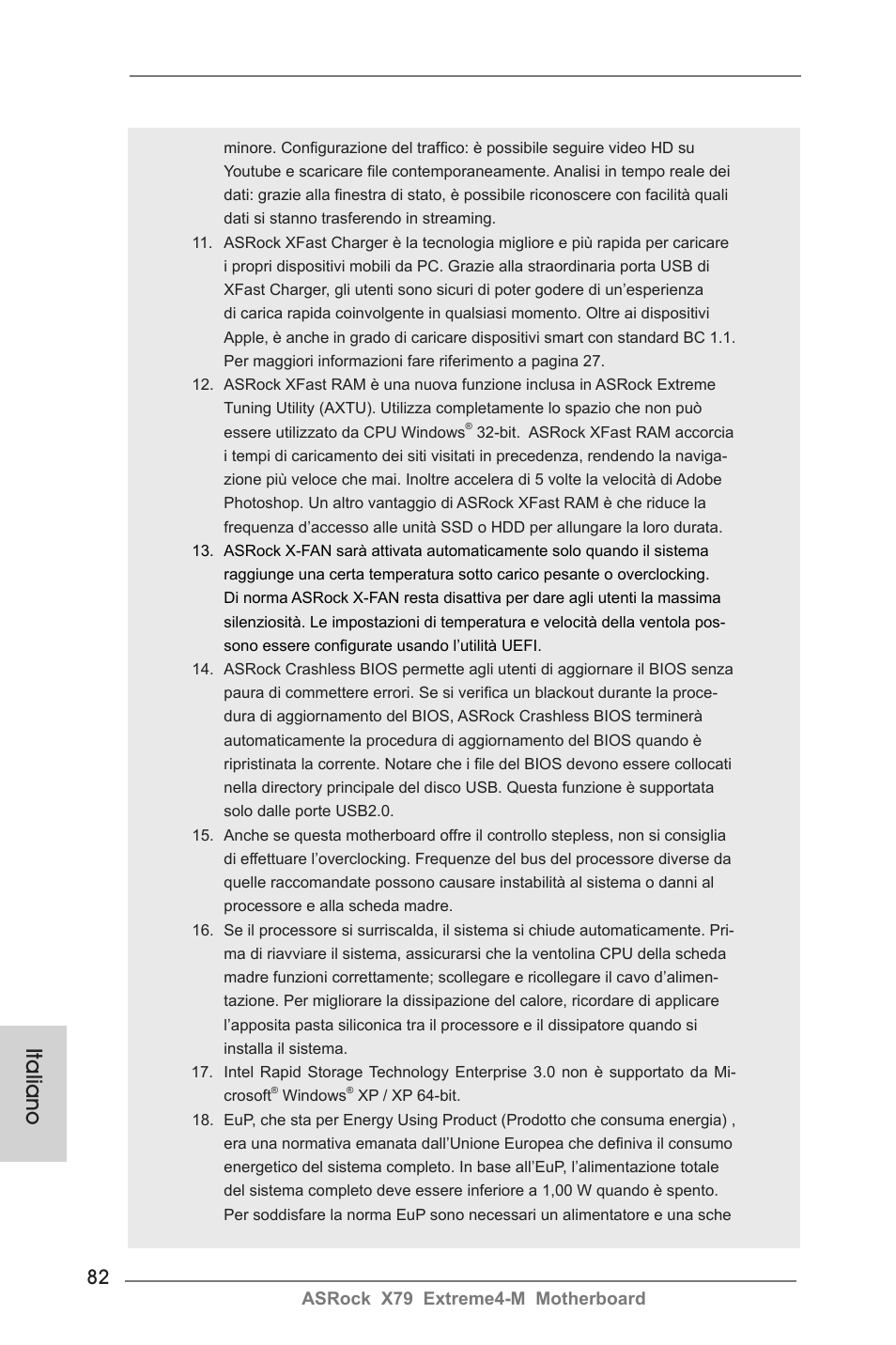 Italiano | ASRock X79 Extreme4-M User Manual | Page 82 / 229
