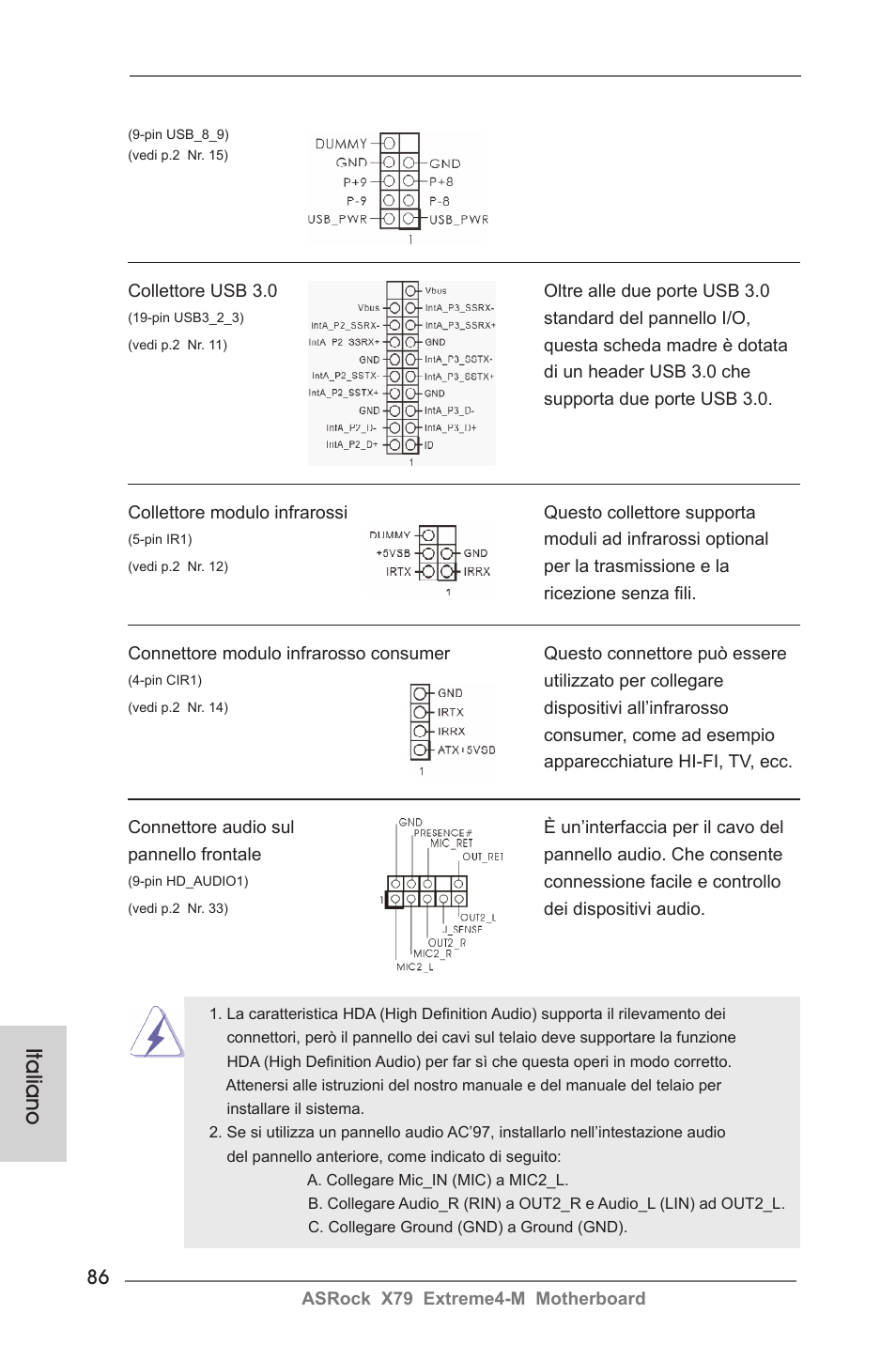Italiano | ASRock X79 Extreme4-M User Manual | Page 86 / 229