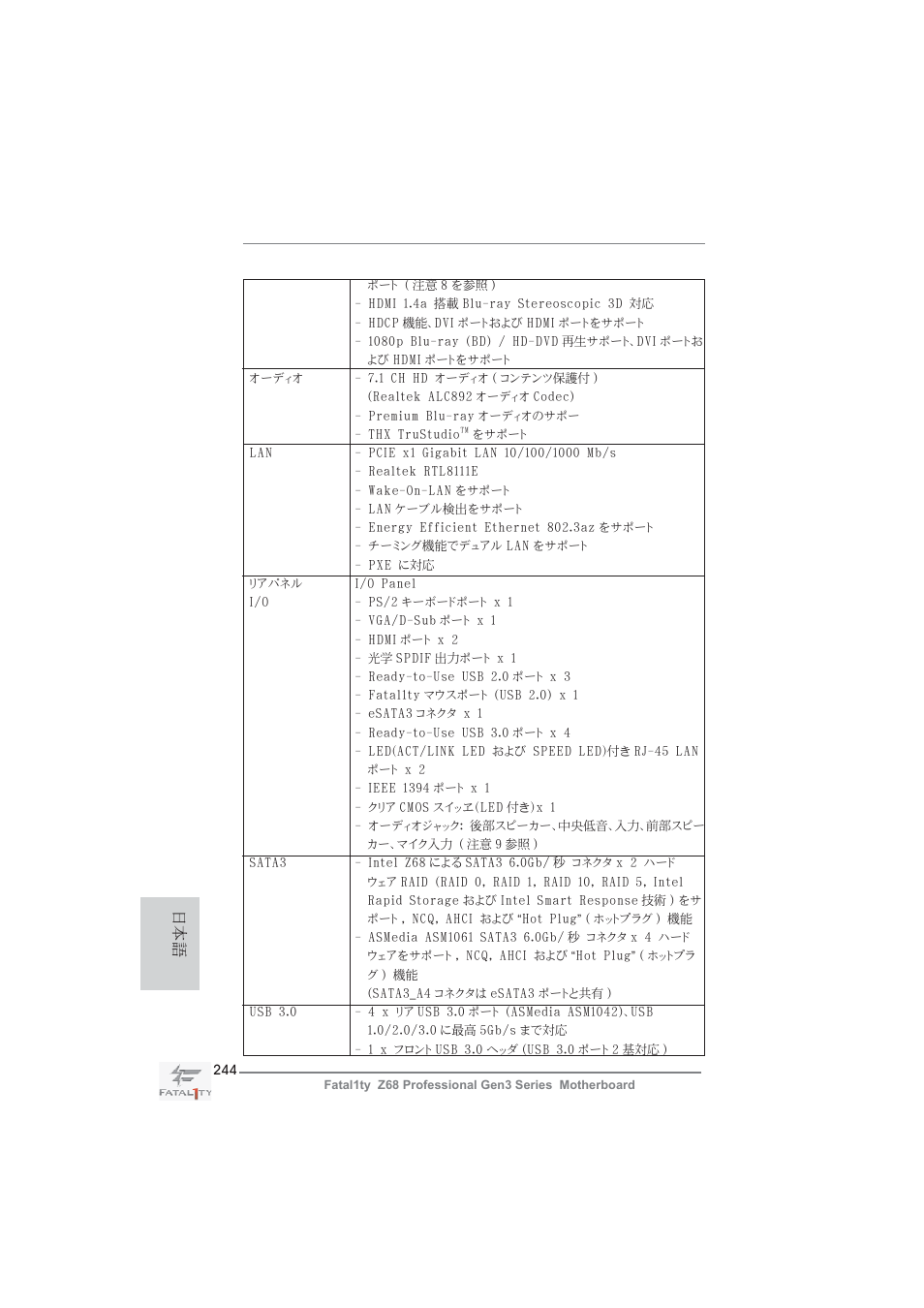 ASRock Fatal1ty Z68 Professional Gen3 User Manual | Page 244 / 317