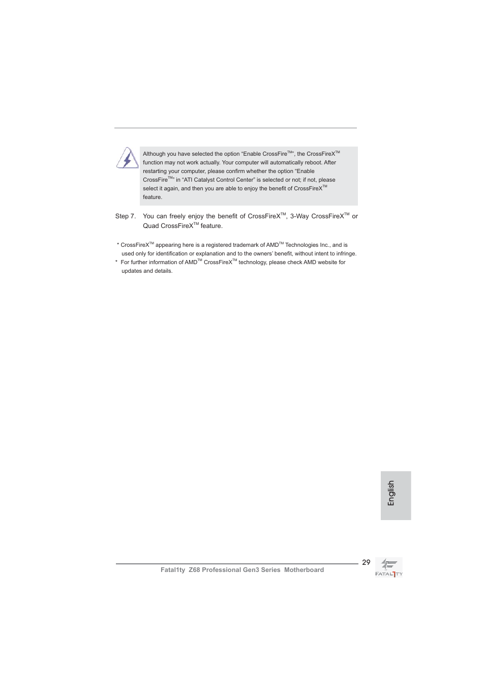 English | ASRock Fatal1ty Z68 Professional Gen3 User Manual | Page 29 / 317