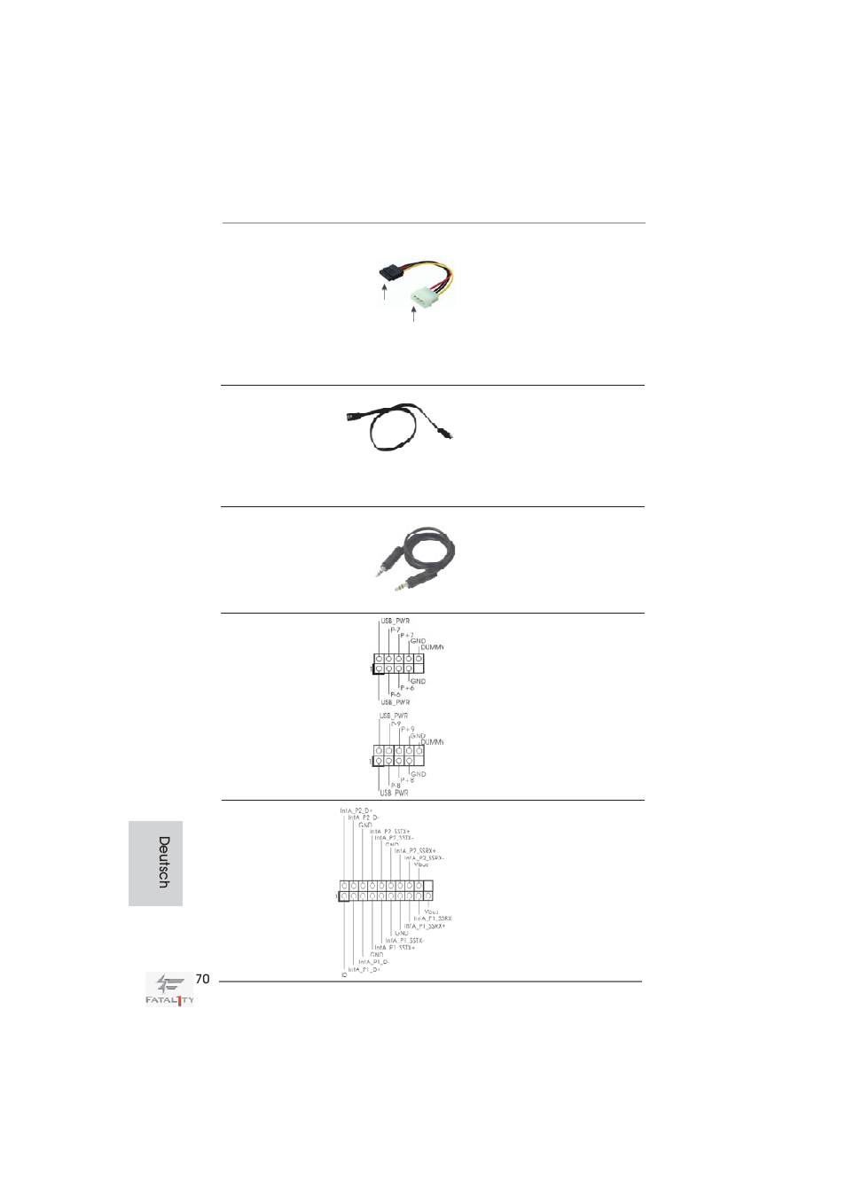 Deutsch | ASRock Fatal1ty Z68 Professional Gen3 User Manual | Page 70 / 317