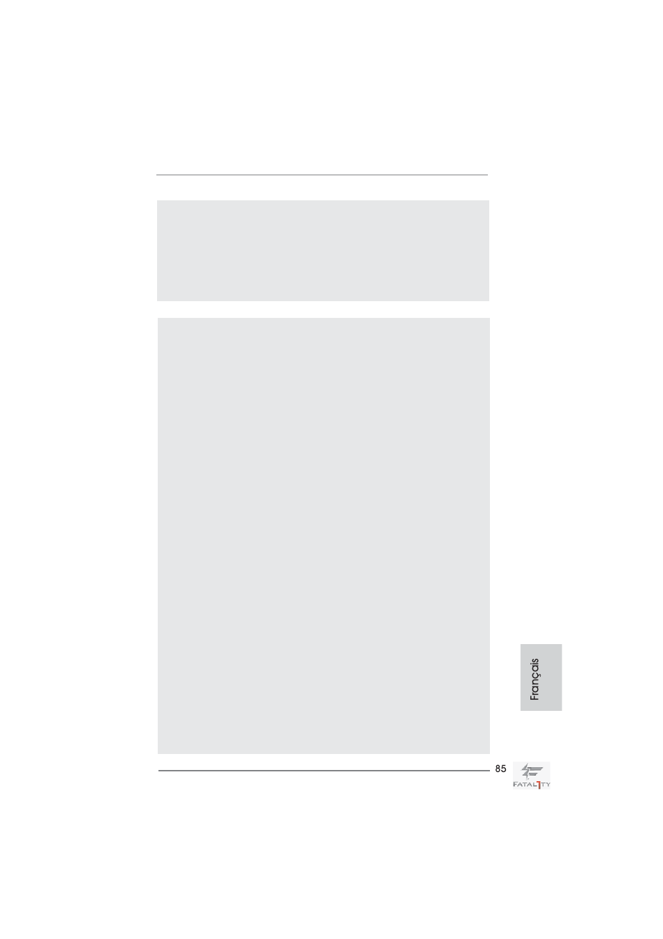 Attention, Français | ASRock Fatal1ty Z68 Professional Gen3 User Manual | Page 85 / 317