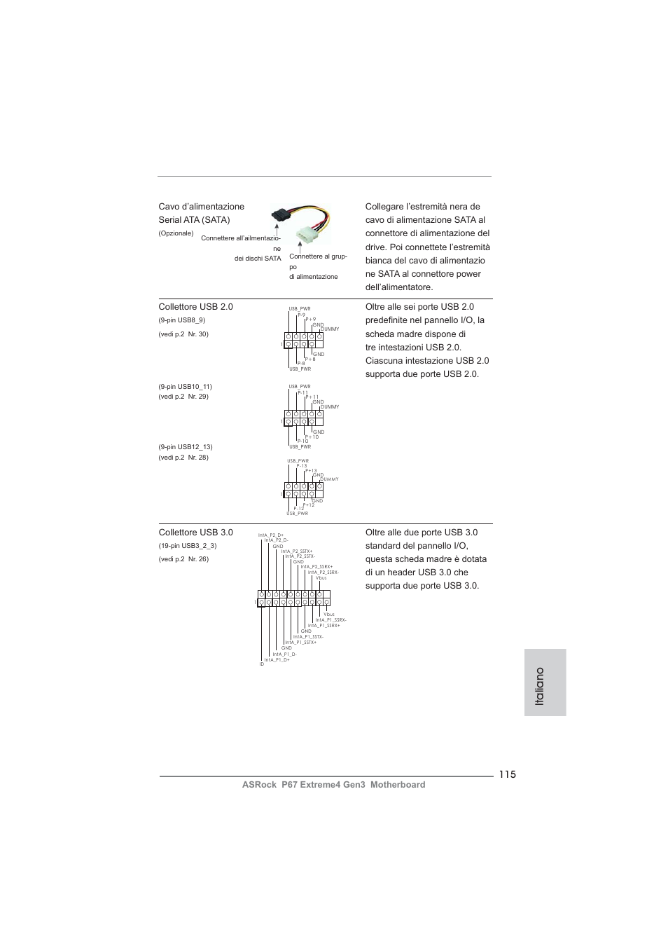 Italiano | ASRock P67 Extreme4 Gen3 User Manual | Page 115 / 304