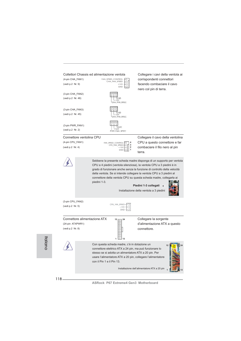 Italiano | ASRock P67 Extreme4 Gen3 User Manual | Page 118 / 304