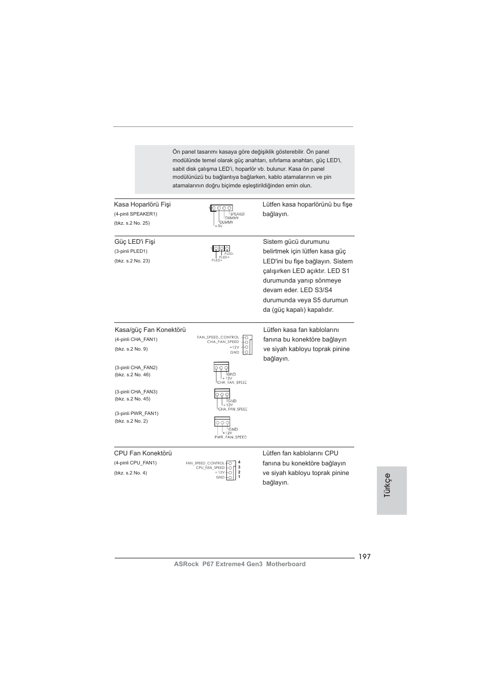 Türkçe | ASRock P67 Extreme4 Gen3 User Manual | Page 197 / 304