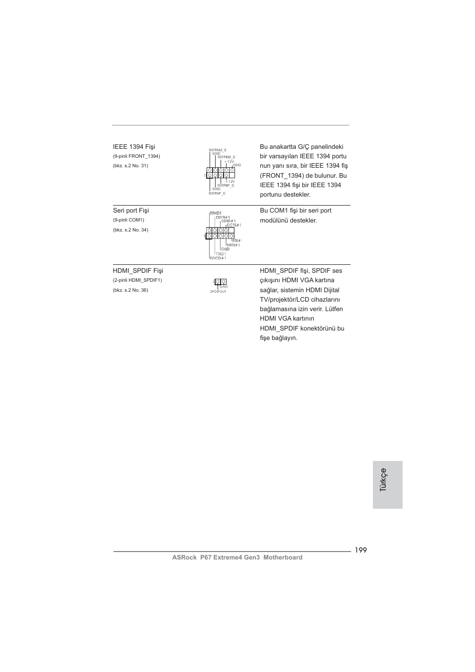 Türkçe | ASRock P67 Extreme4 Gen3 User Manual | Page 199 / 304