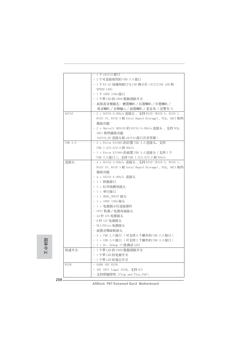 簡體中文 | ASRock P67 Extreme4 Gen3 User Manual | Page 258 / 304