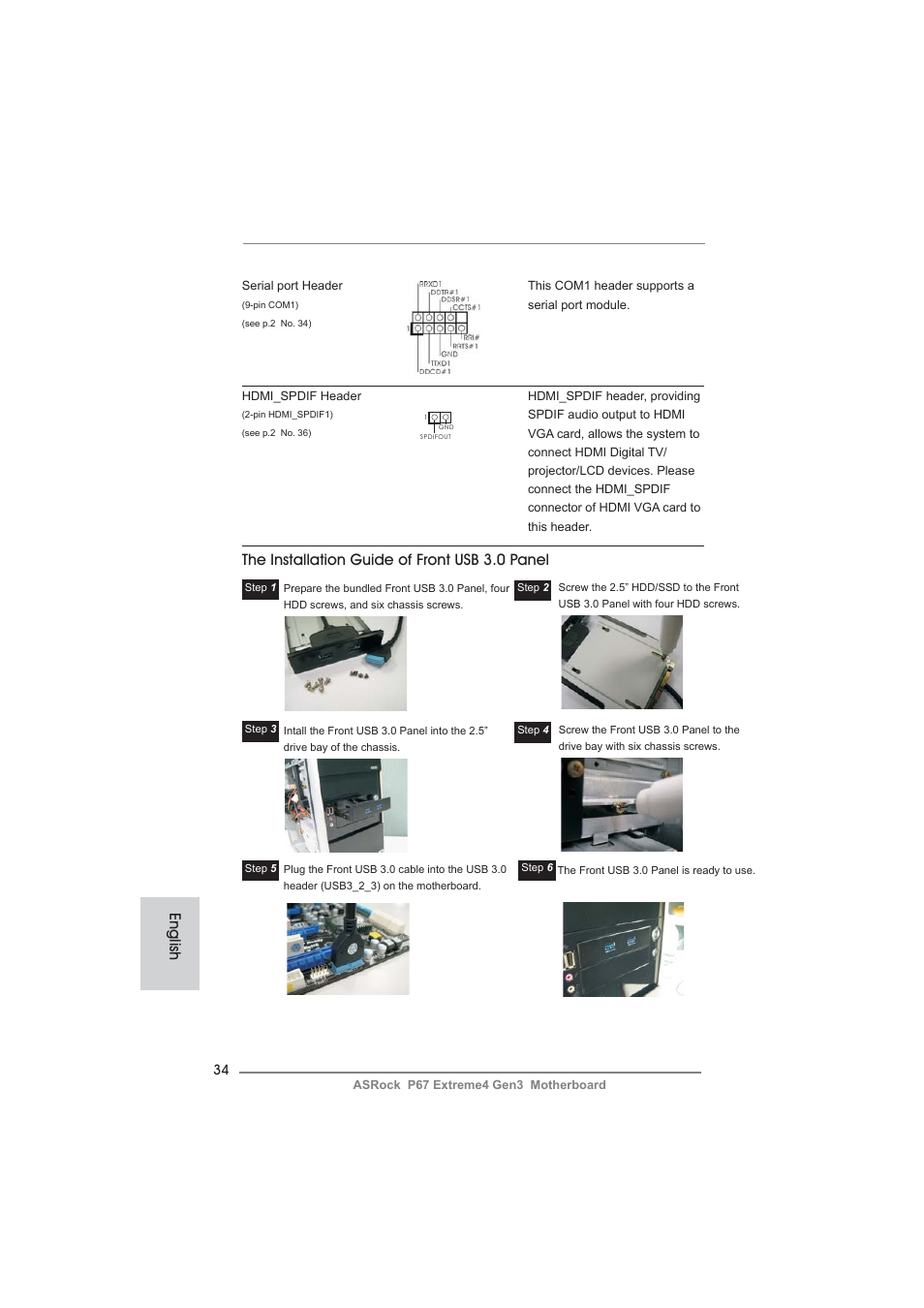 ASRock P67 Extreme4 Gen3 User Manual | Page 34 / 304