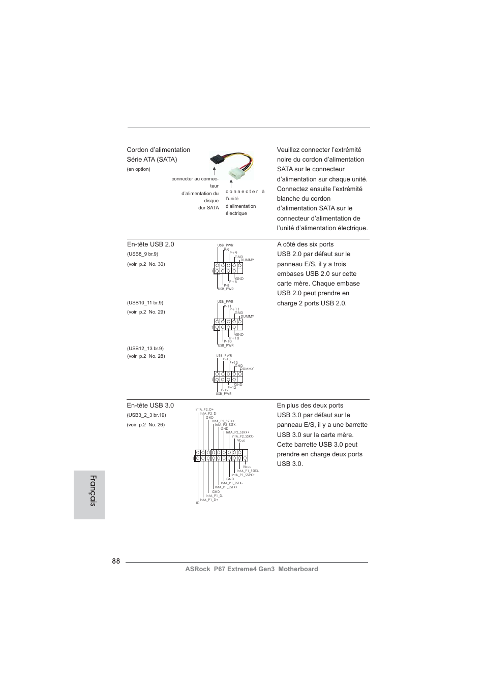 Français | ASRock P67 Extreme4 Gen3 User Manual | Page 88 / 304