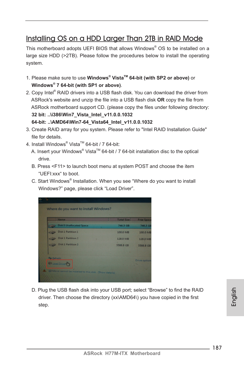 English | ASRock H77M-ITX User Manual | Page 187 / 190