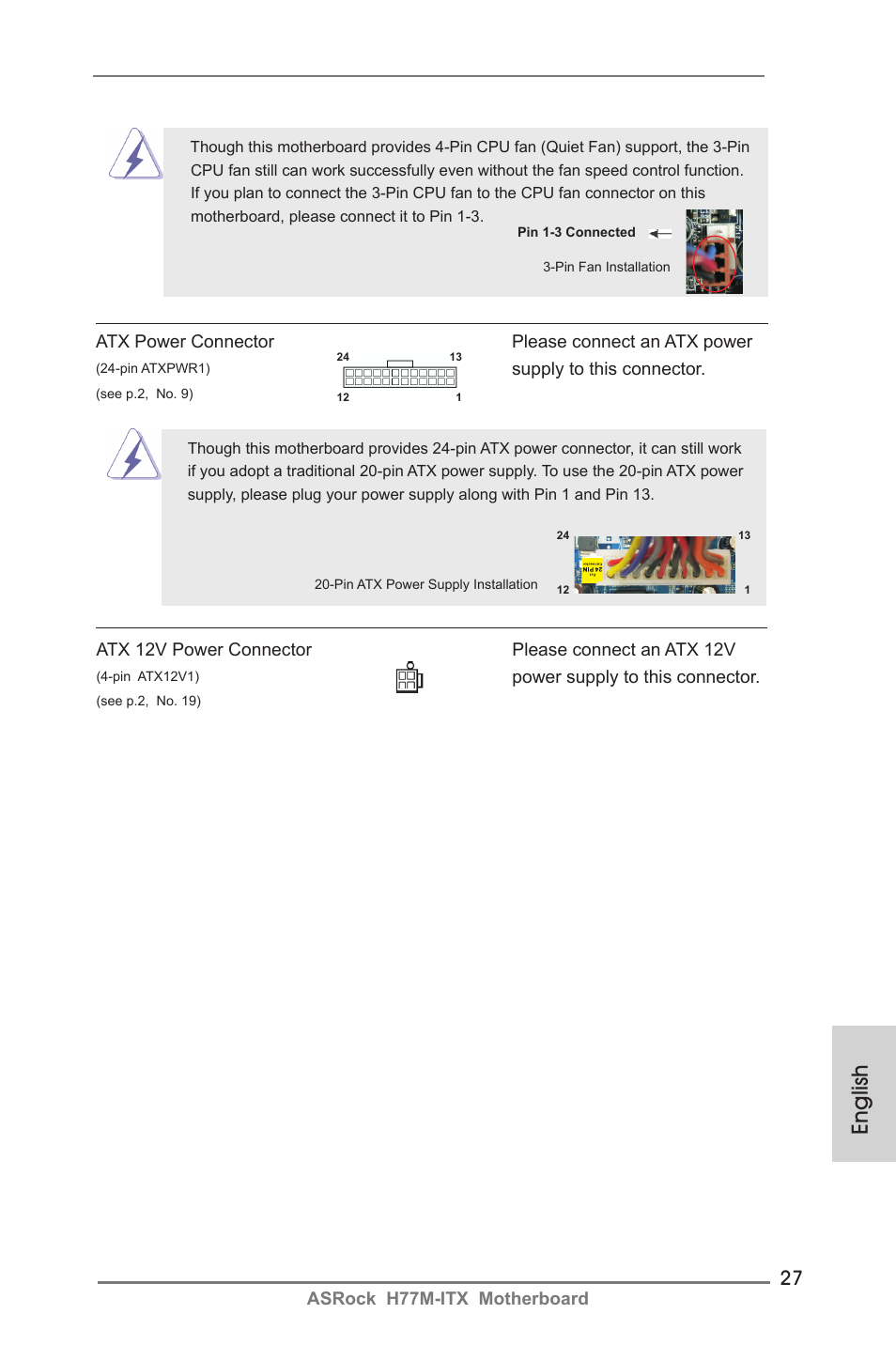 English | ASRock H77M-ITX User Manual | Page 27 / 190