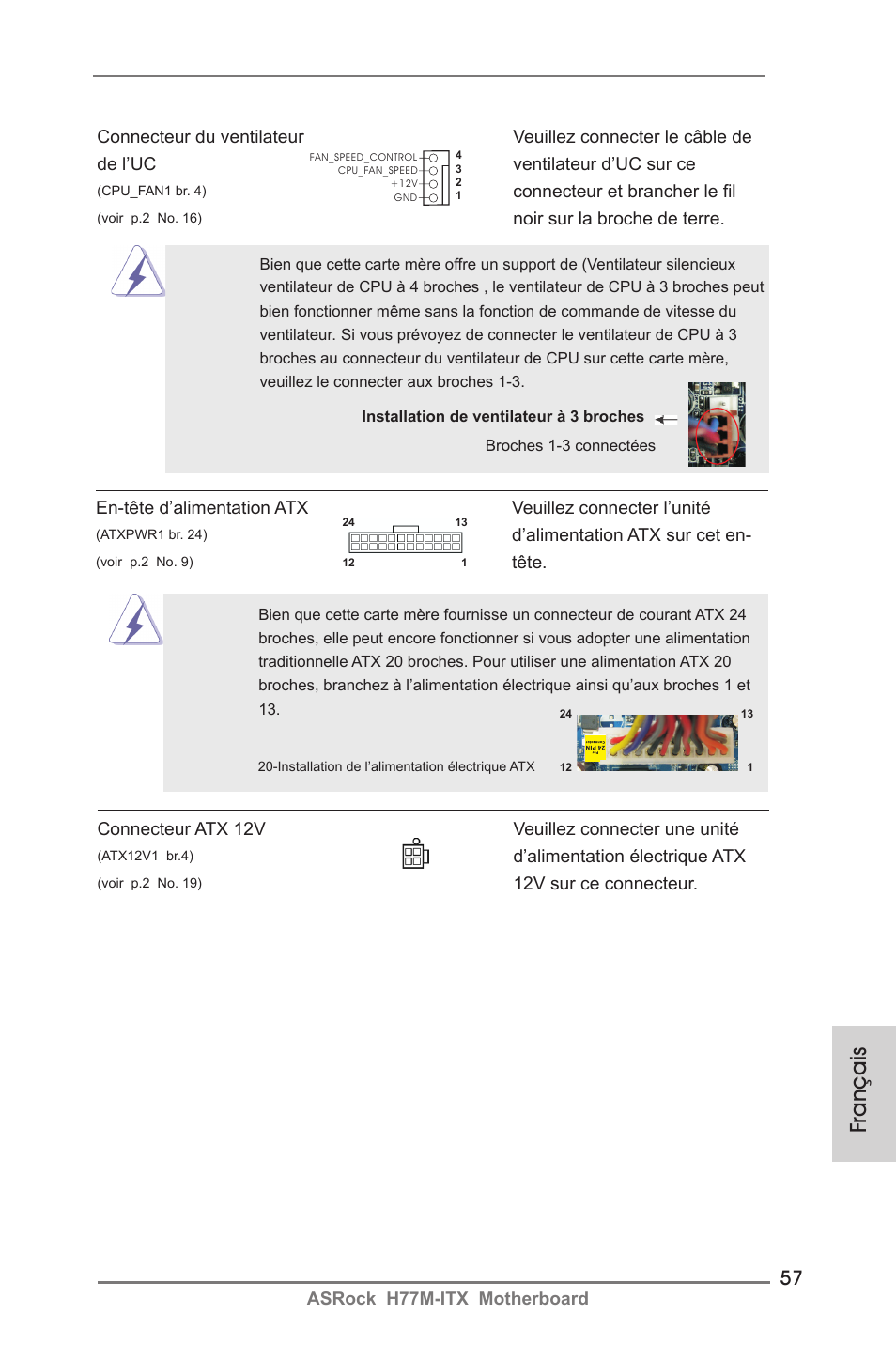 Français | ASRock H77M-ITX User Manual | Page 57 / 190