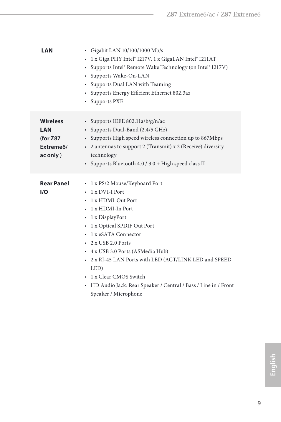 ASRock Z87 Extreme6 User Manual | Page 11 / 196