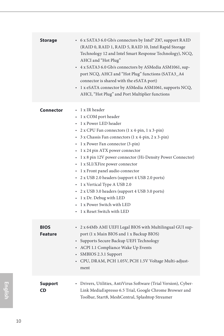 ASRock Z87 Extreme6 User Manual | Page 12 / 196