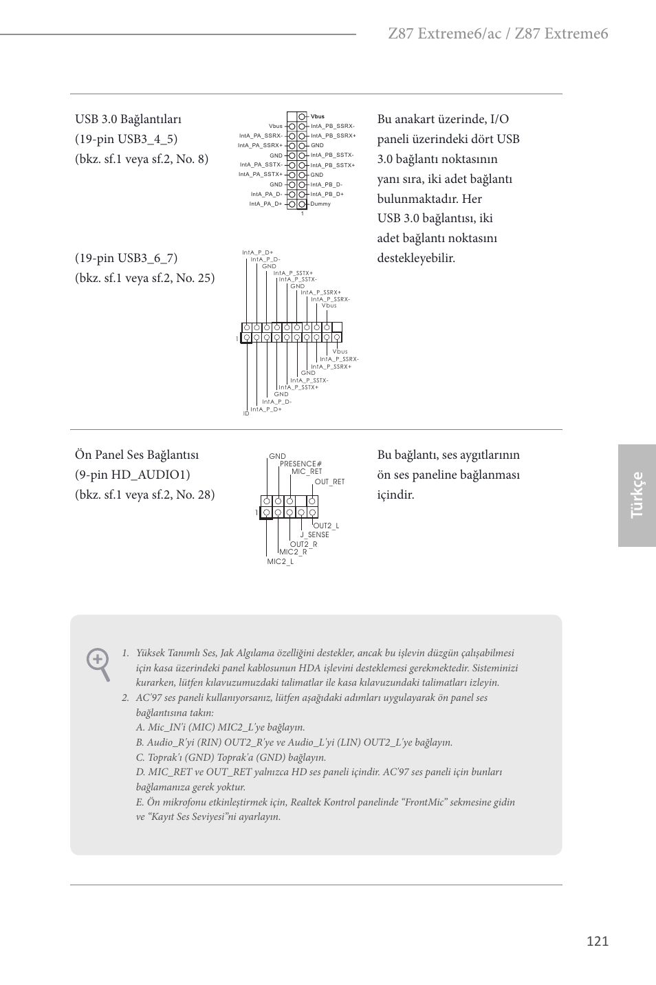 Türk çe | ASRock Z87 Extreme6 User Manual | Page 123 / 196