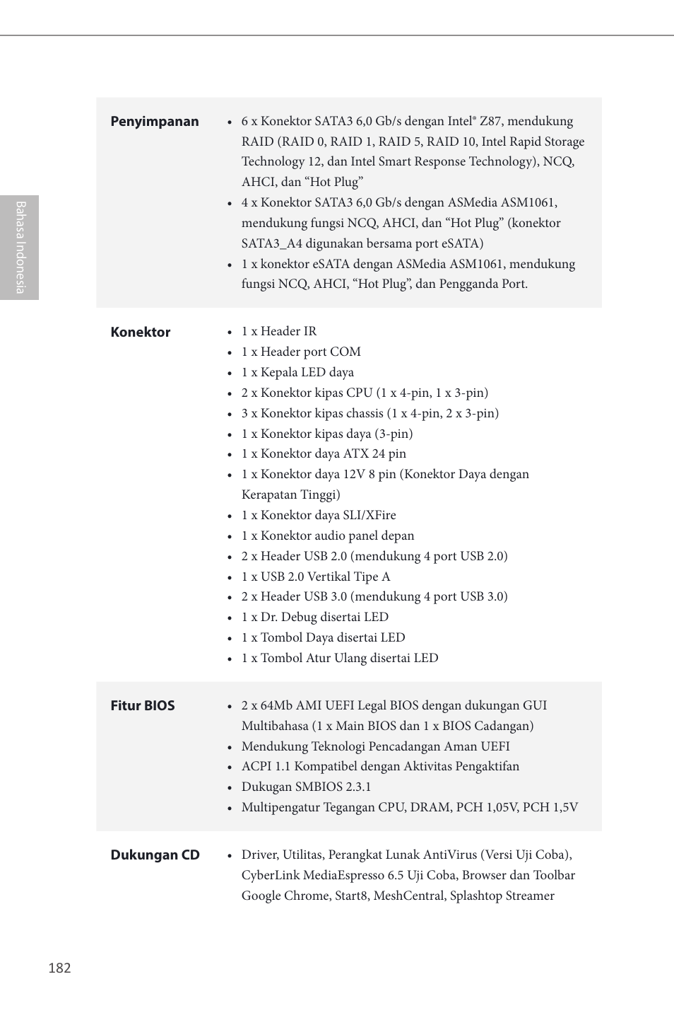 ASRock Z87 Extreme6 User Manual | Page 184 / 196