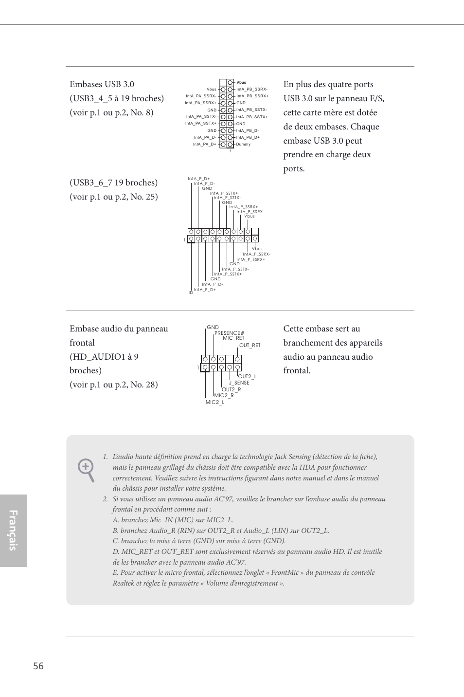 Fr ançais français | ASRock Z87 Extreme6 User Manual | Page 58 / 196