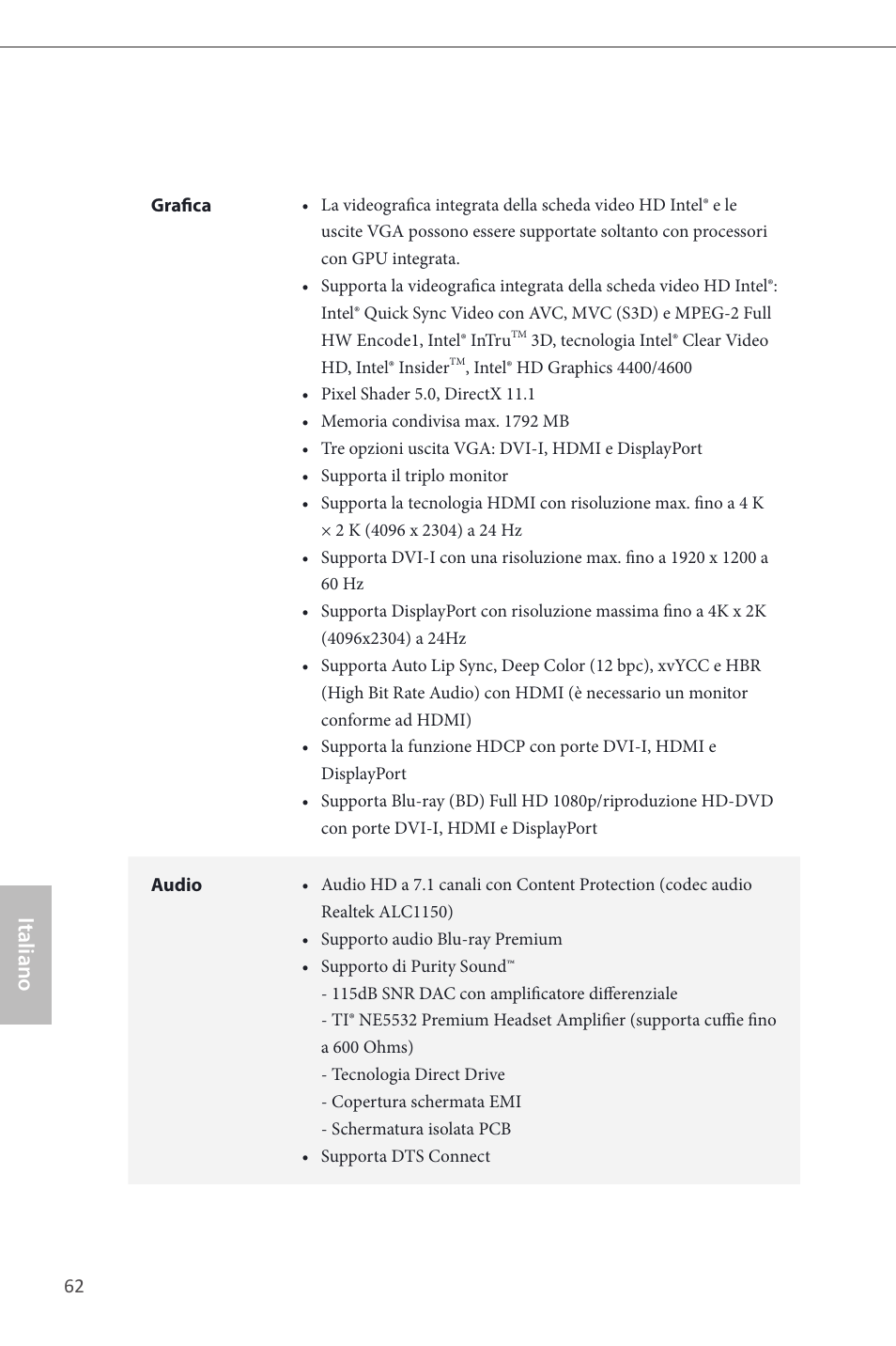 Italiano | ASRock Z87 Extreme6 User Manual | Page 64 / 196