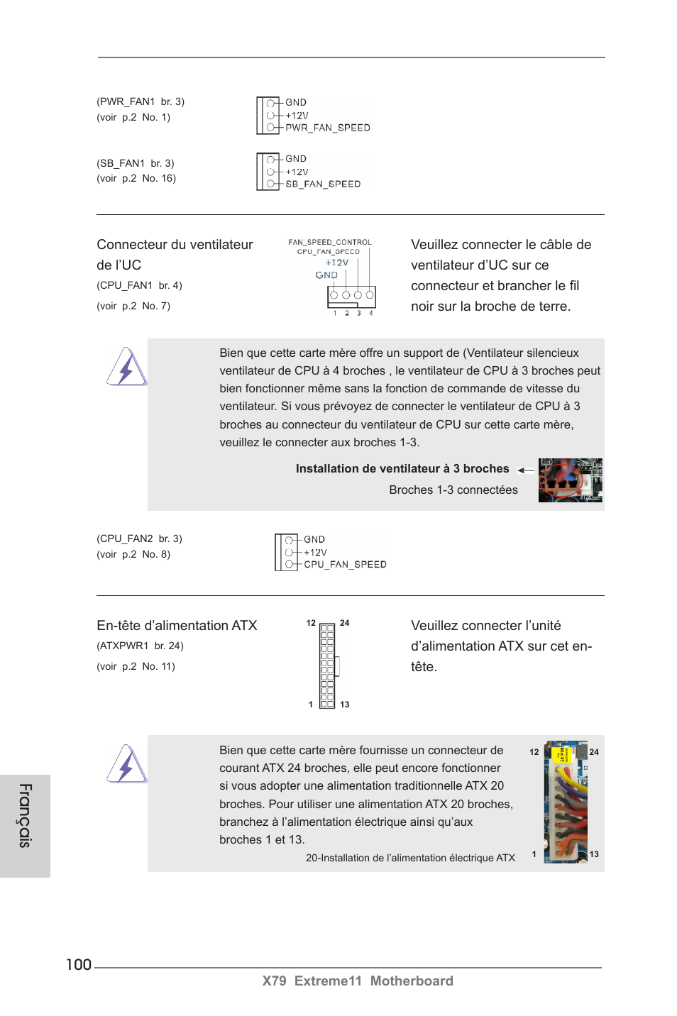 Français | ASRock X79 Extreme11 User Manual | Page 100 / 270