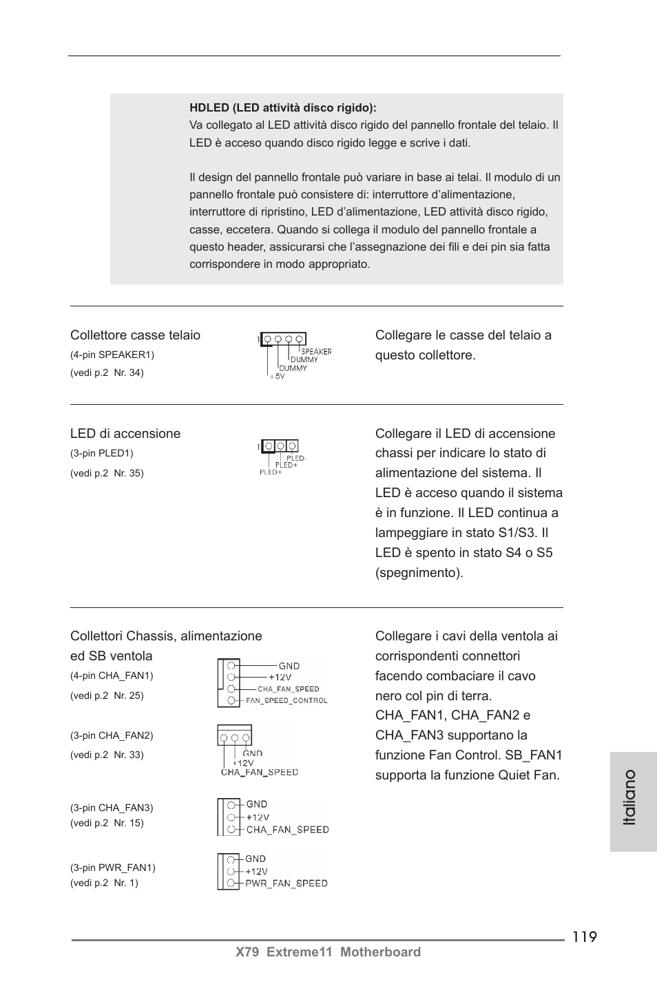 Italiano | ASRock X79 Extreme11 User Manual | Page 119 / 270