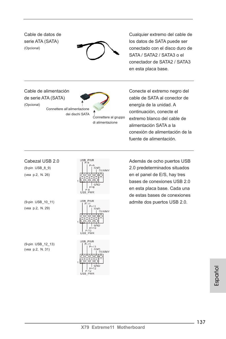 Español | ASRock X79 Extreme11 User Manual | Page 137 / 270