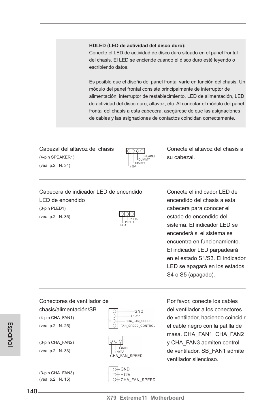 Español | ASRock X79 Extreme11 User Manual | Page 140 / 270