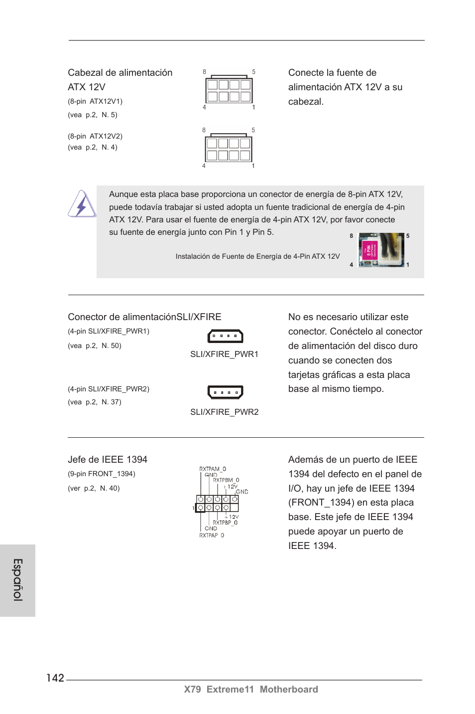 Español | ASRock X79 Extreme11 User Manual | Page 142 / 270