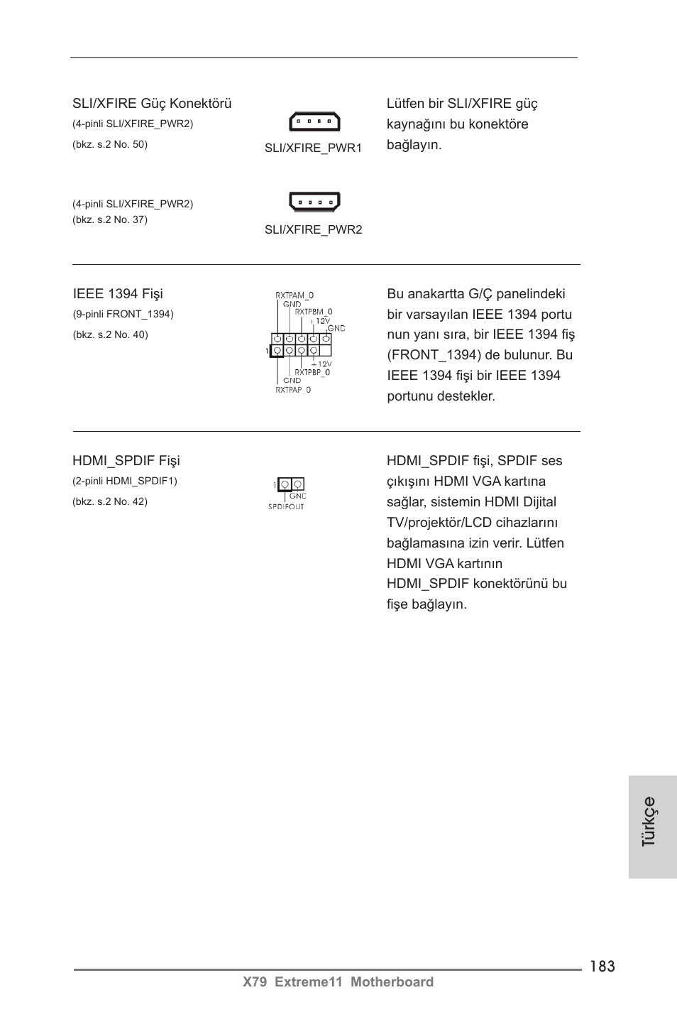 Türkçe | ASRock X79 Extreme11 User Manual | Page 183 / 270