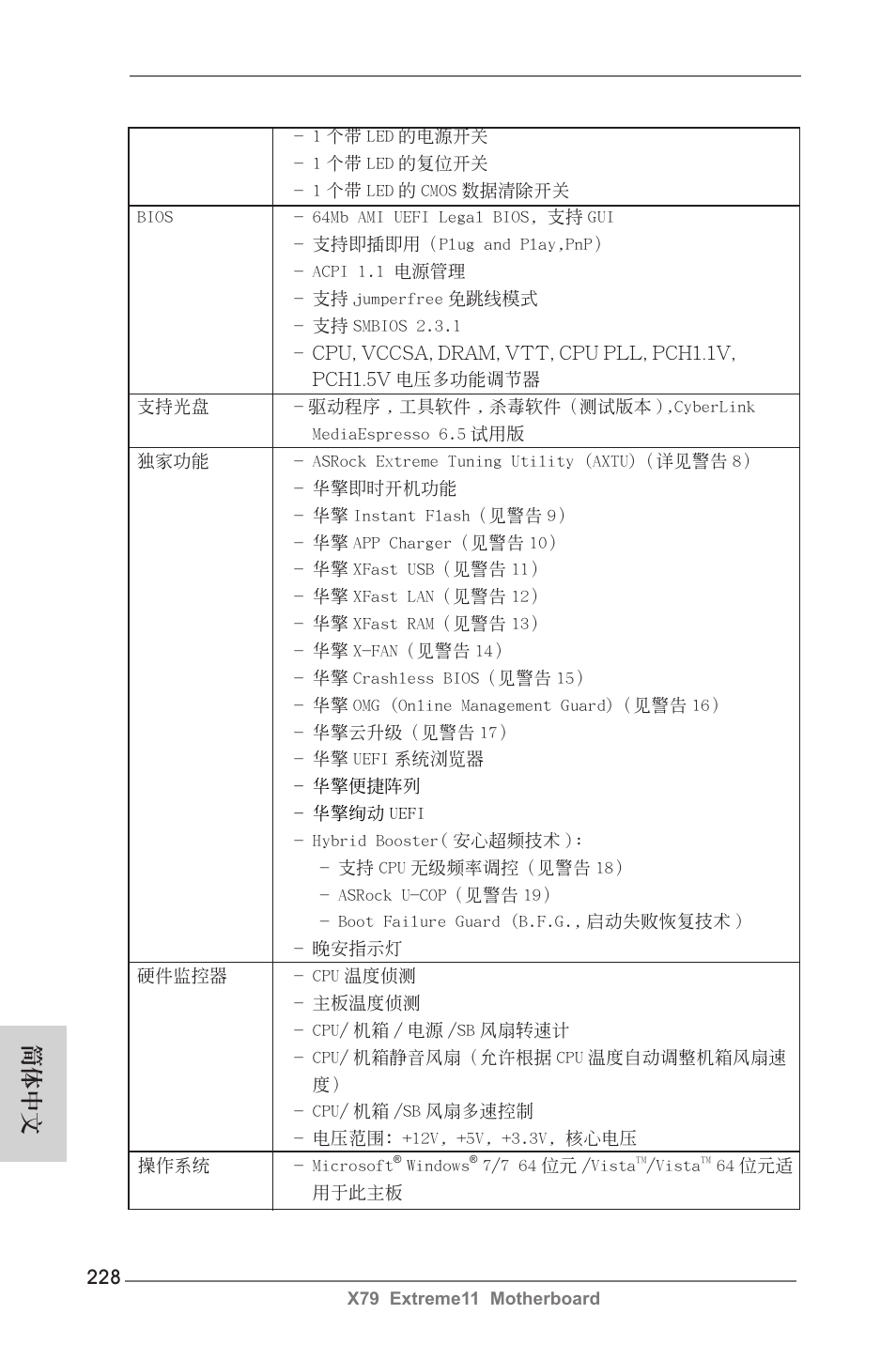 簡體中文 | ASRock X79 Extreme11 User Manual | Page 228 / 270