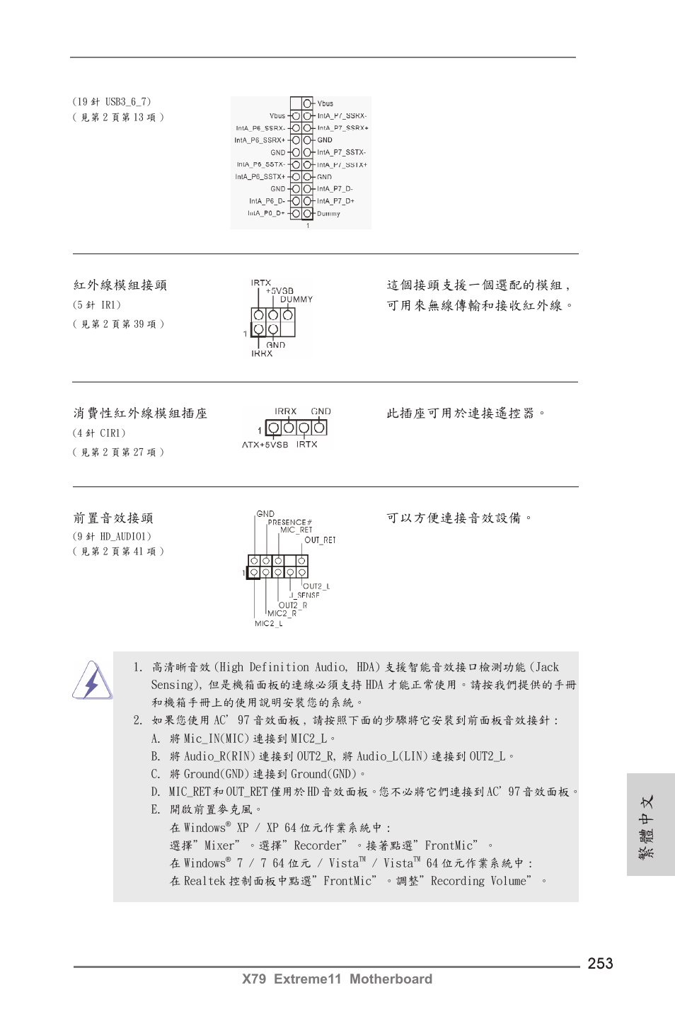 繁體中文 | ASRock X79 Extreme11 User Manual | Page 253 / 270
